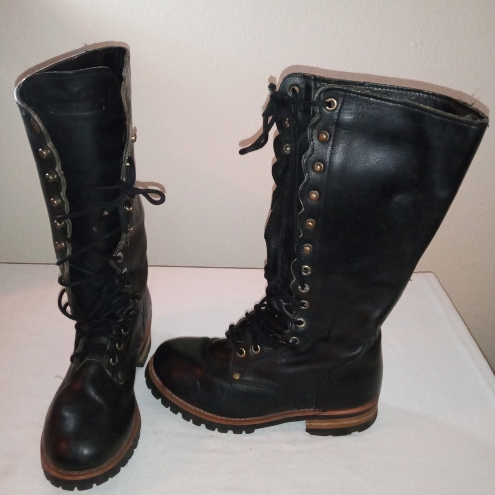 Sketchers Leather Combat Boot